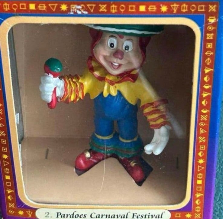 Efteling Pardoes Carnaval Festival Beeldje, Ophalen of Verzenden, Nieuw, Beeldje of Poppetje