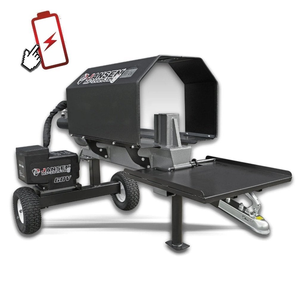 Jansen accu houtklover HS-20L53-Li – 20 ton, 60V, 53 cm, Tuin en Terras, Jansen, Liggend, Nieuw, Ostersand 21, 49824 Emlichheim, Duitsland