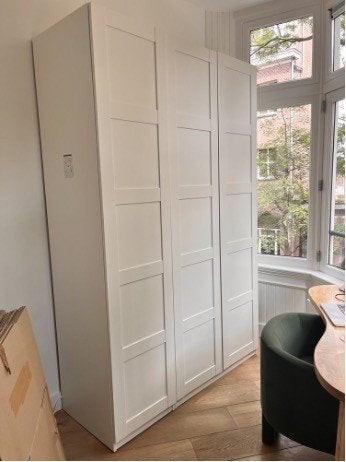 Ikea Pax kledingkast 150x236x60 wit, Ophalen, 100 tot 150 cm, 200 cm of meer, Zo goed als nieuw