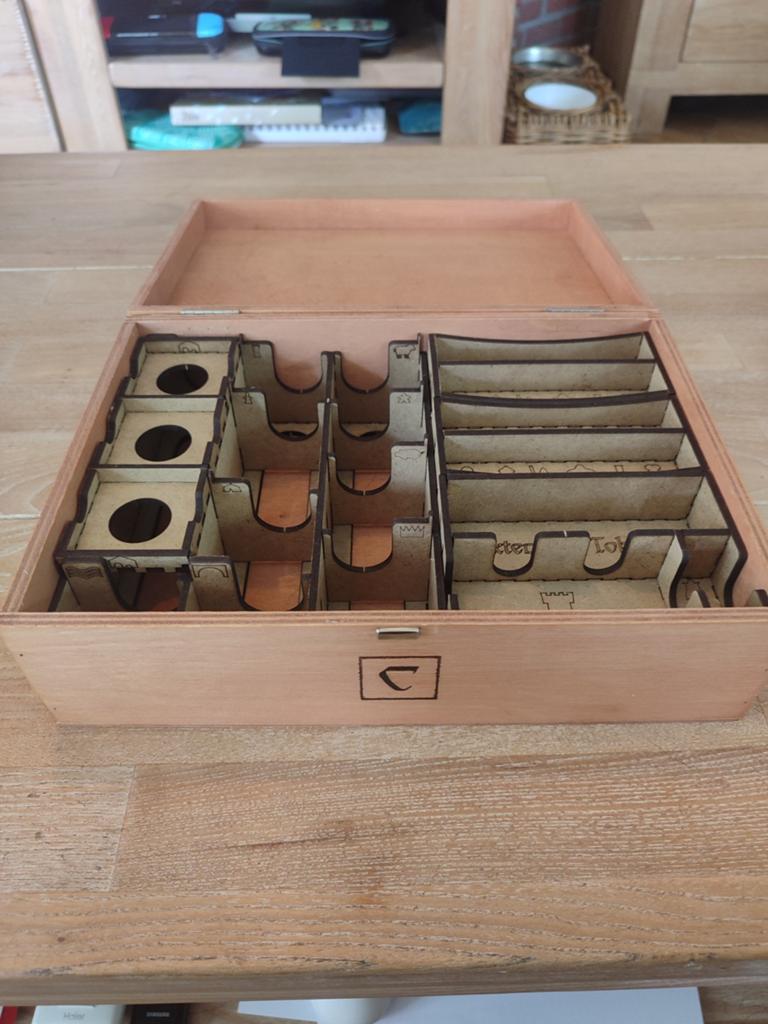 Inlay Organizer voor Carcassonne Big Box + uitbreidingen, Hobby en Vrije tijd, Gezelschapsspellen | Bordspellen, Ophalen of Verzenden