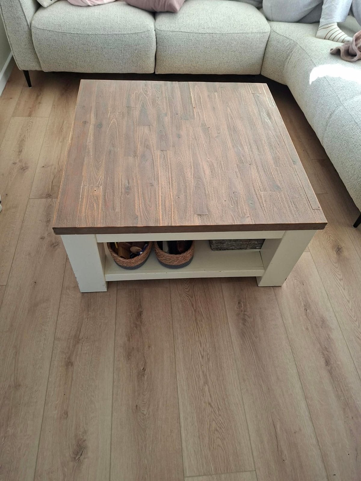 Pronto Lizzano salontafel - Gebruikt, Ophalen, Gebruikt, 100 tot 150 cm, Overige houtsoorten