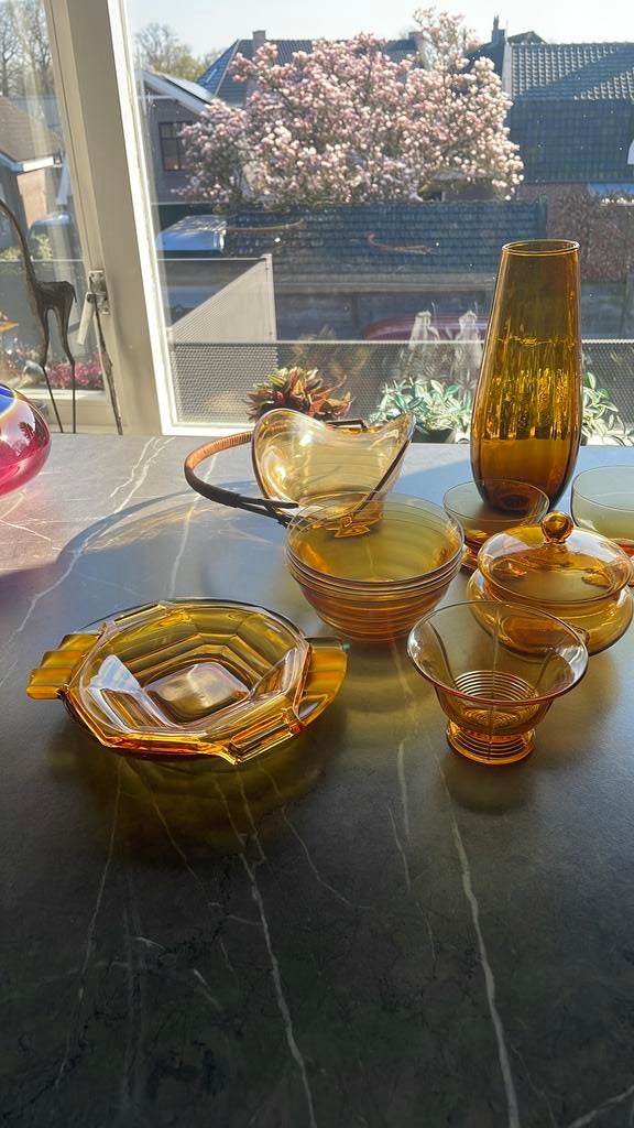 Mooie stukken van leerdam en kristalunie, Antiek en Kunst, Antiek | Glas en Kristal, Ophalen of Verzenden
