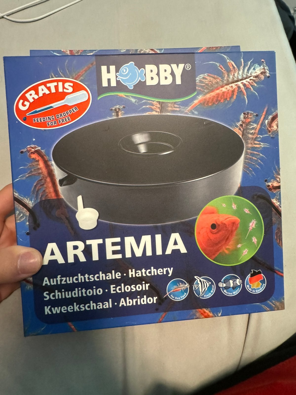 Artemia kweekbakje, Ophalen, Zo goed als nieuw