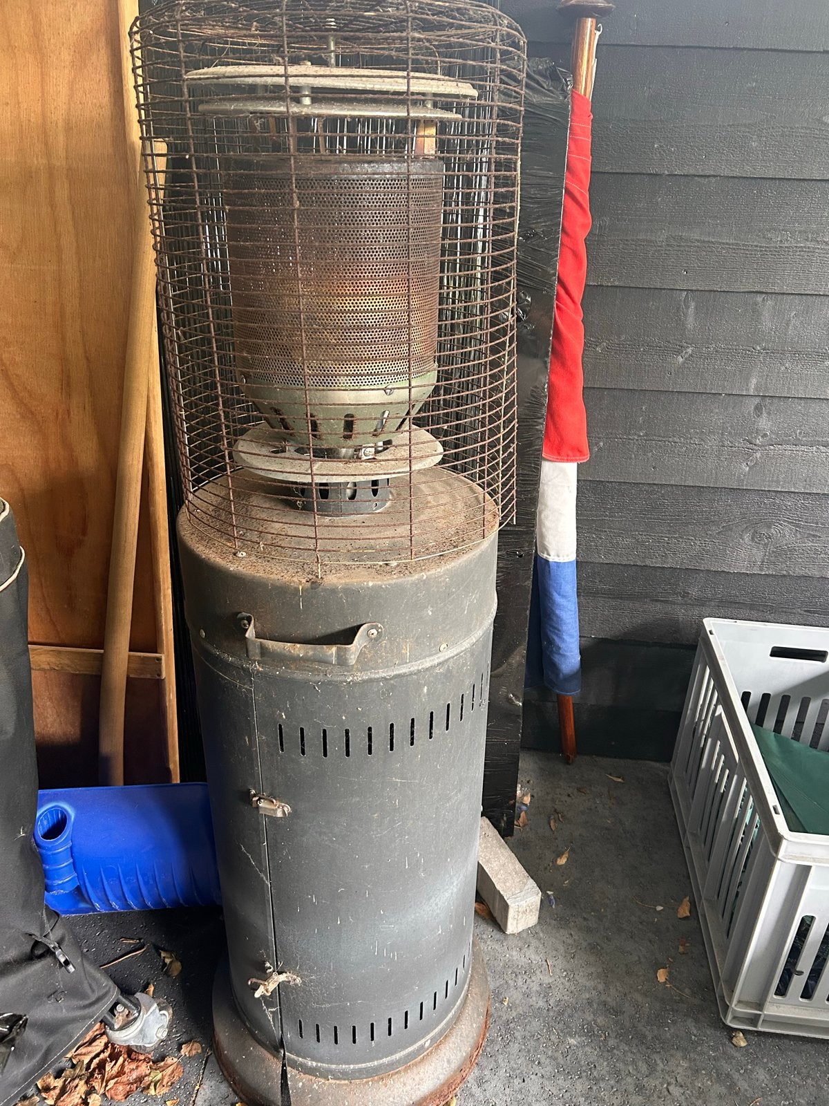 Verrijdbare terrasverwarmer (zonder gasfles) 140 cm, Ophalen, Gebruikt, Gas, Vloer