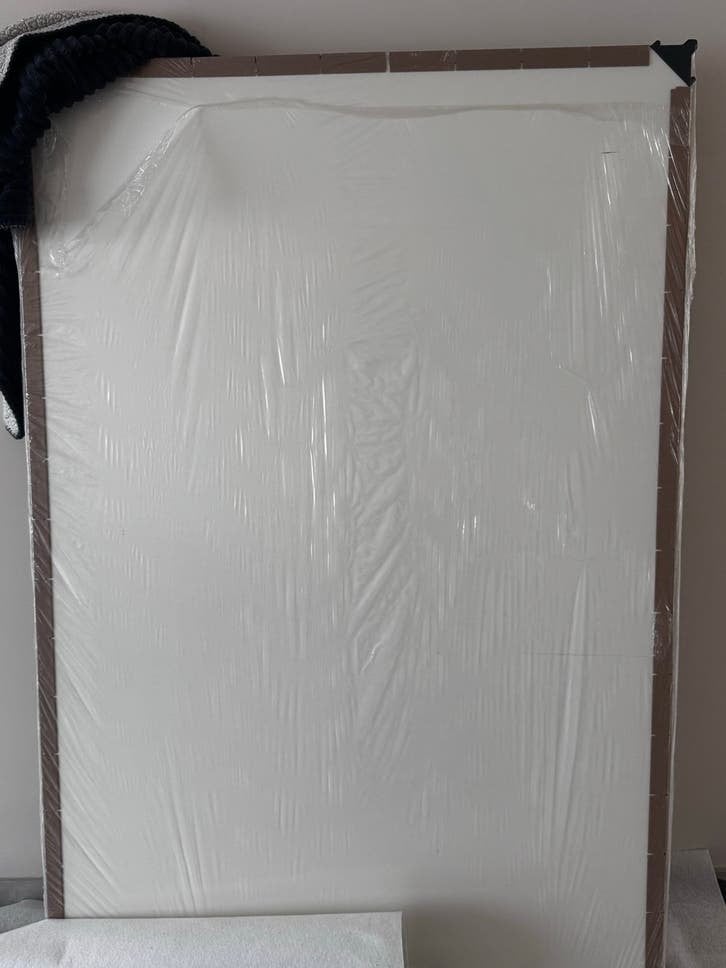 Witte hoogglans plaat 160x106 cm - Nieuw in verpakking, Ophalen, Nieuw, Overige materialen, Minder dan 20 mm