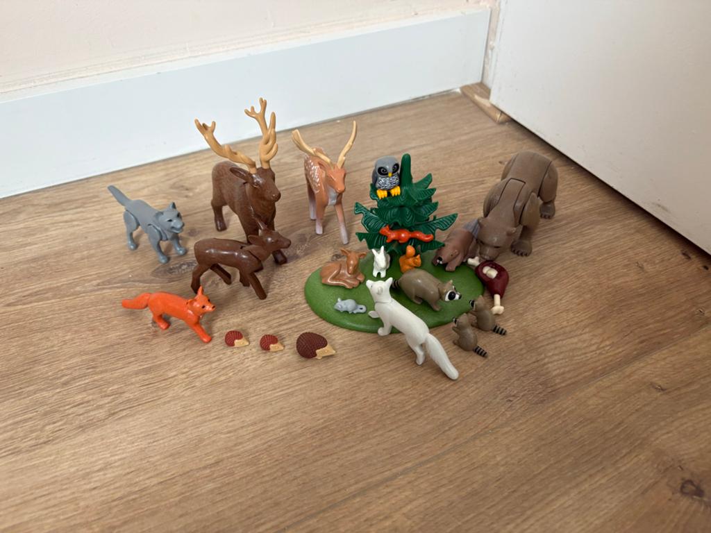 Playmobil Dierenbos Set - Herten, Beer, Vossen en meer, Ophalen of Verzenden, Zo goed als nieuw