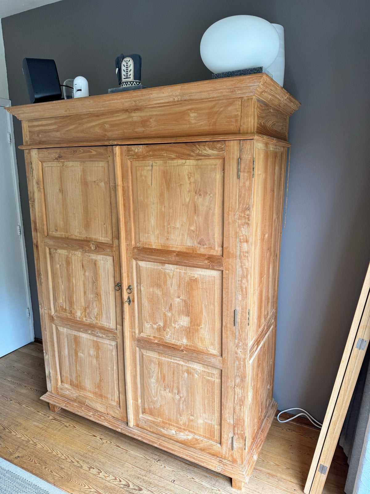 Teak TV Kast - 55” TV - Ideale Opruim Optie - computerkast, Ophalen, Gebruikt, 100 tot 150 cm, Teakhout