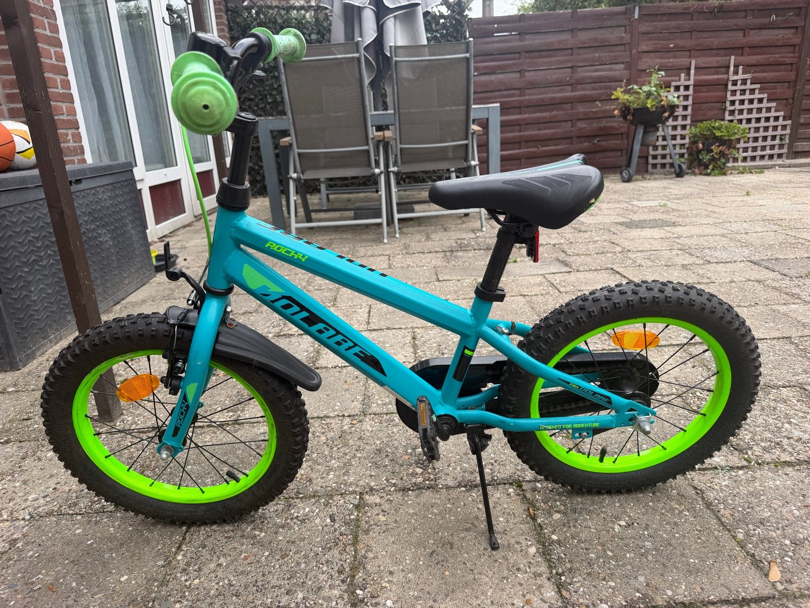 Volare Rocky 18 inch jongensfiets - turquoise/groen, Fietsen en Brommers, Ophalen of Verzenden, Gebruikt