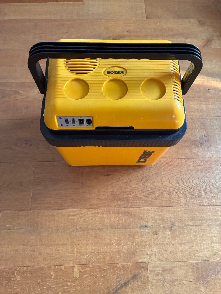 Ironside Elektrische Koelbox - Geel, Ophalen, Zo goed als nieuw, Koelbox, Elektrisch