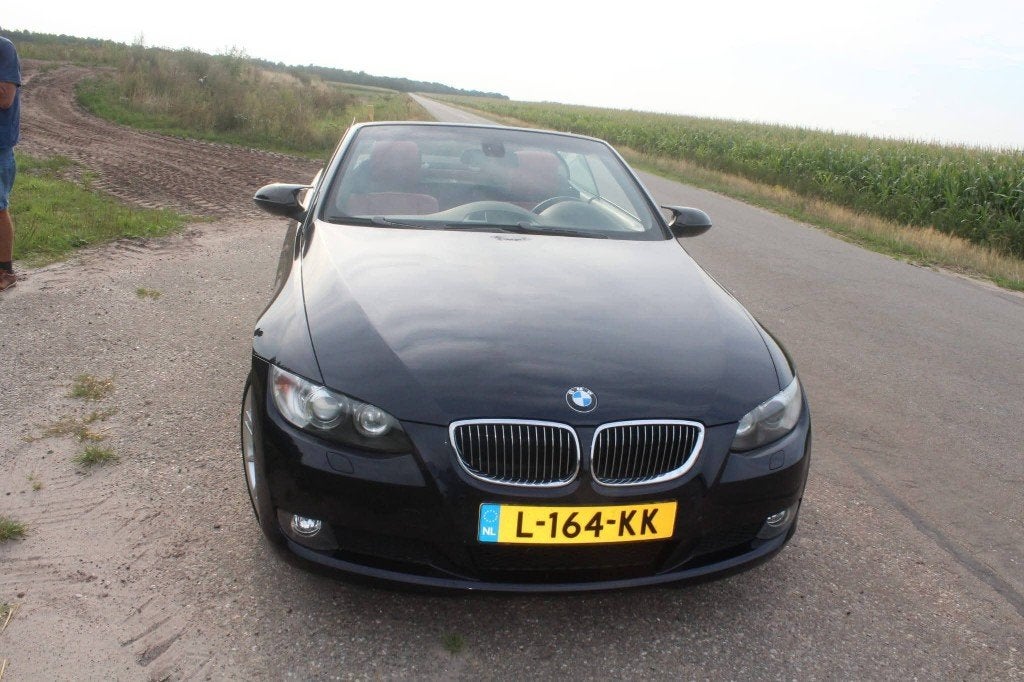 BMW 3-Serie 3.0 I 330 Executive Cabrio AUT 2008 Blauw, Auto's, Achterwielaandrijving, Cabriolet, 2996 cc, Leder