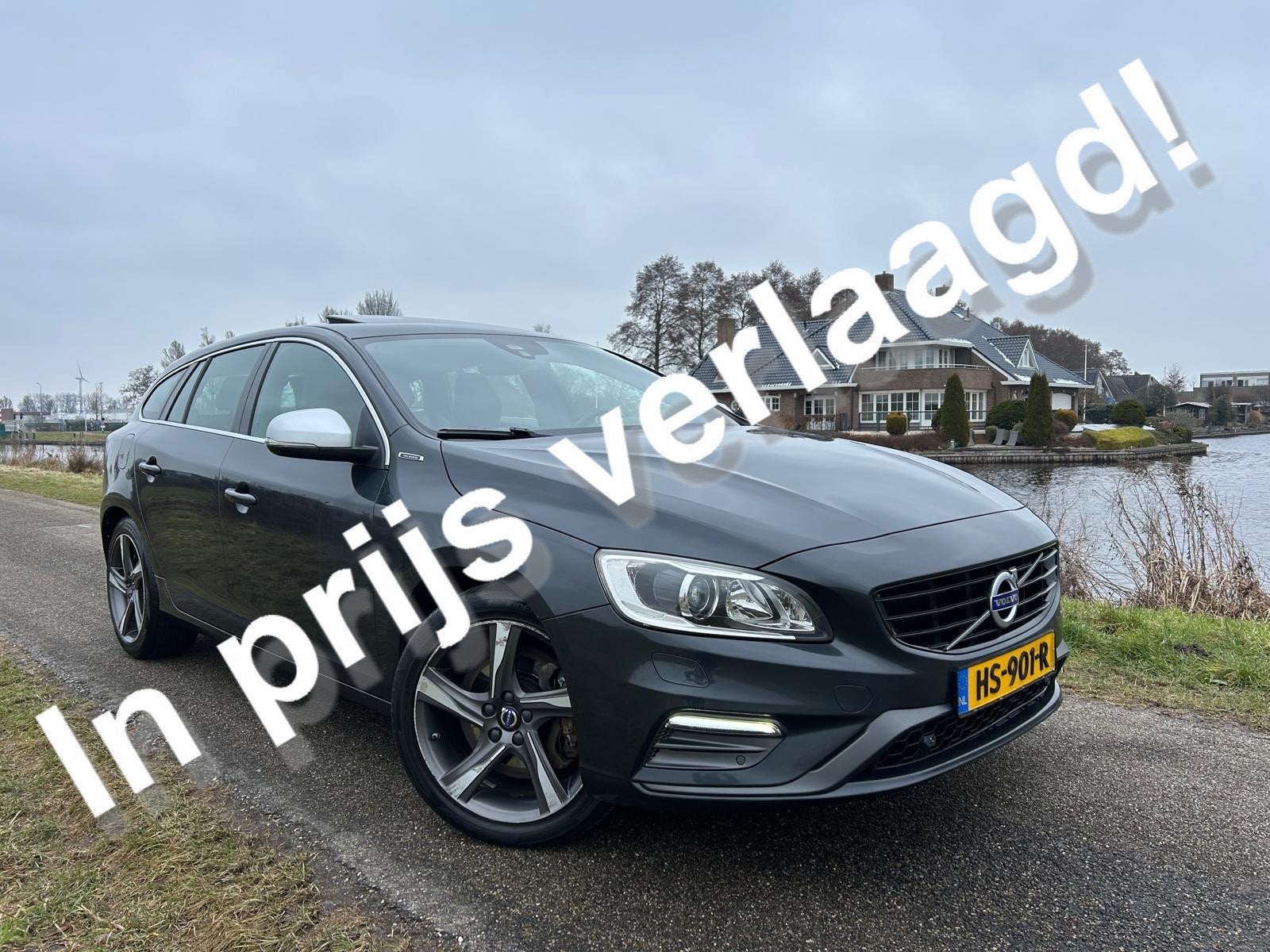 Volvo V60 2.4 D6 Twin Engine R-Design Schuifdak/ Afneembare, Auto's, Automaat, Dealer onderhouden, Vierwielaandrijving, 1880 kg