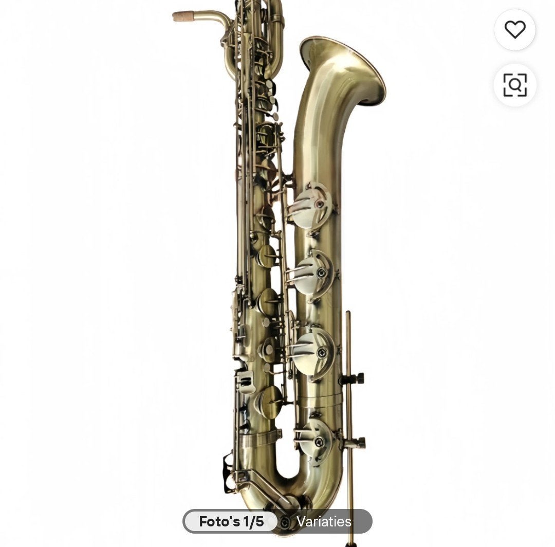 Gezocht: baritonsax, Ophalen of Verzenden, Gebruikt, Bariton, Met koffer