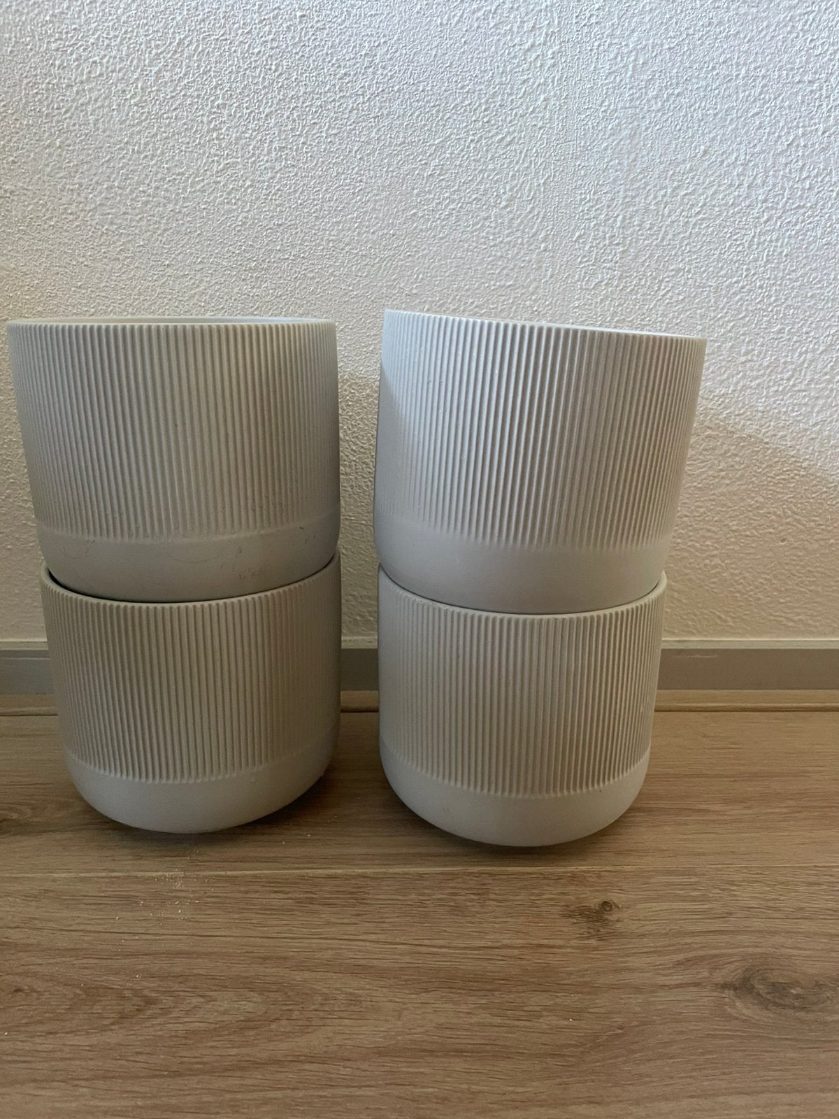 Vier bloempotten IKEA, Ophalen, Gebruikt, Rond, Aardewerk