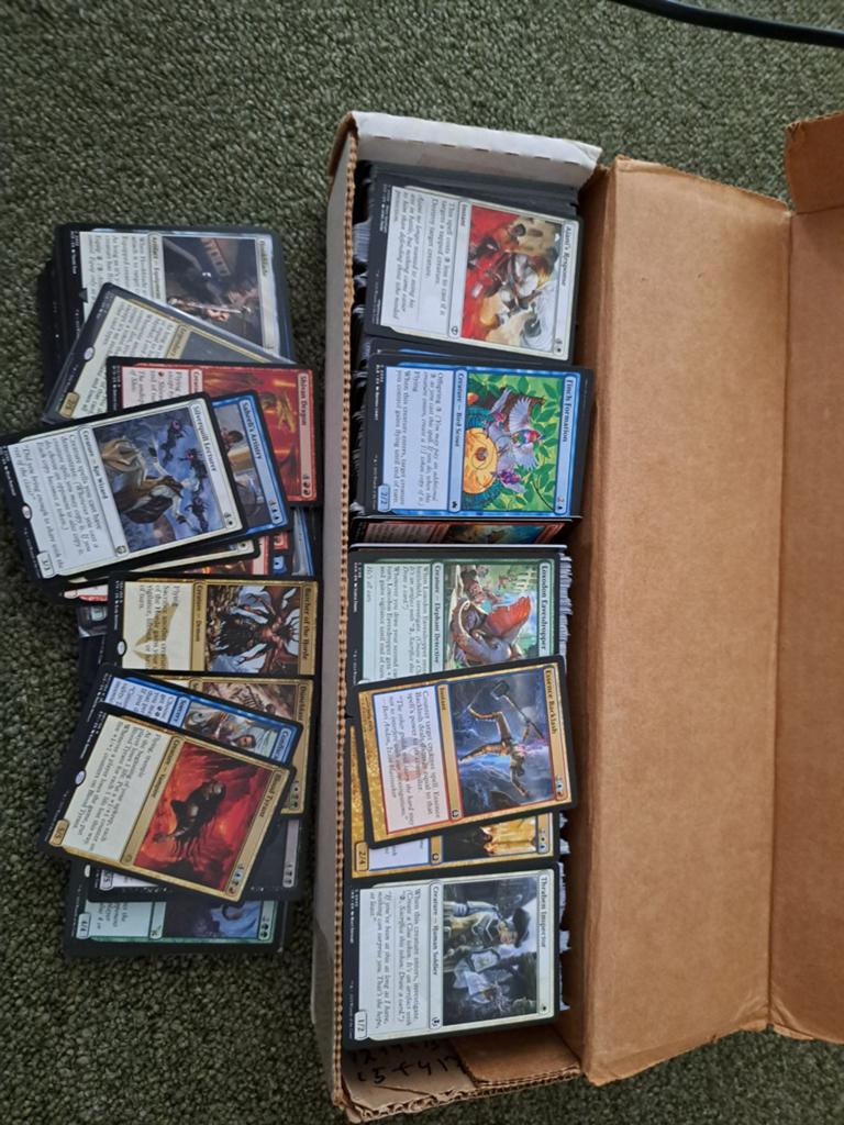 MTG Kaarten Collectie - 1000+ stuks waarvan 100 Rares,, Ophalen of Verzenden, Zo goed als nieuw, Meerdere kaarten