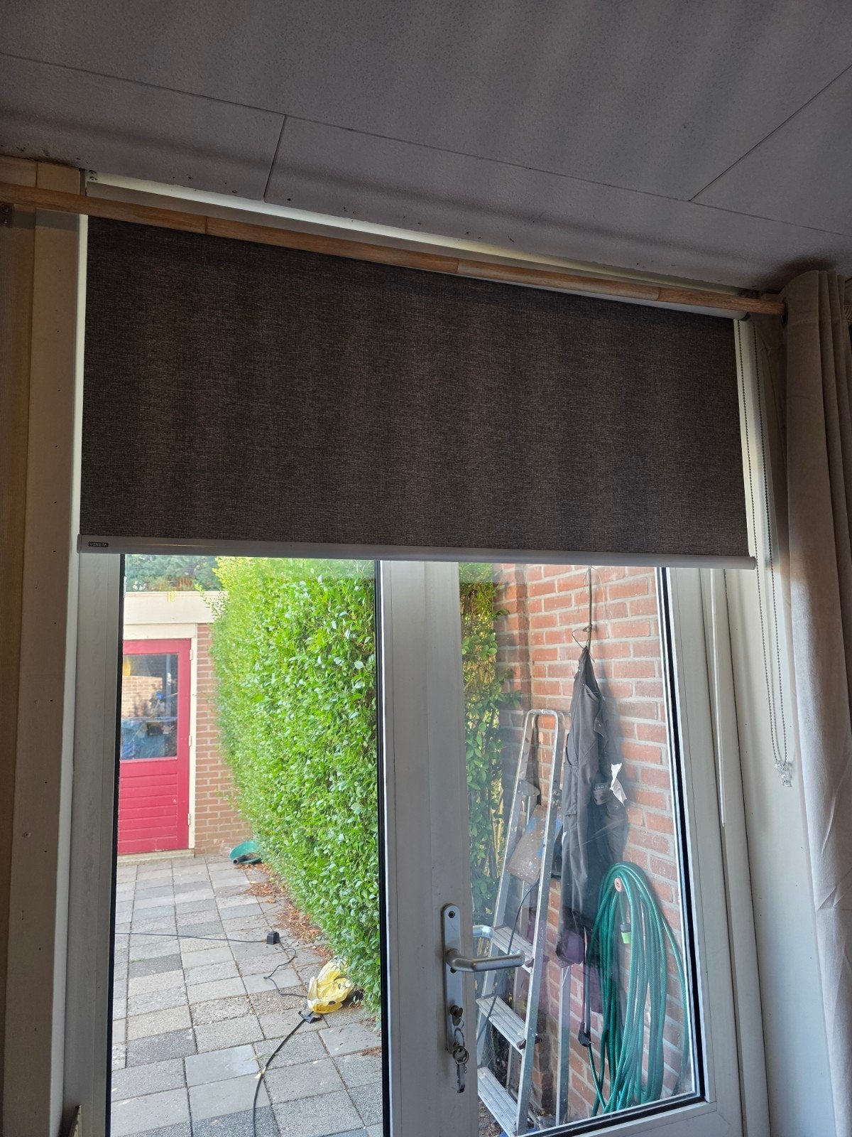 Nieuw Rolgordijn (verkeerde maat) - 1 meter 23 bruine taupe, Ophalen, Nieuw