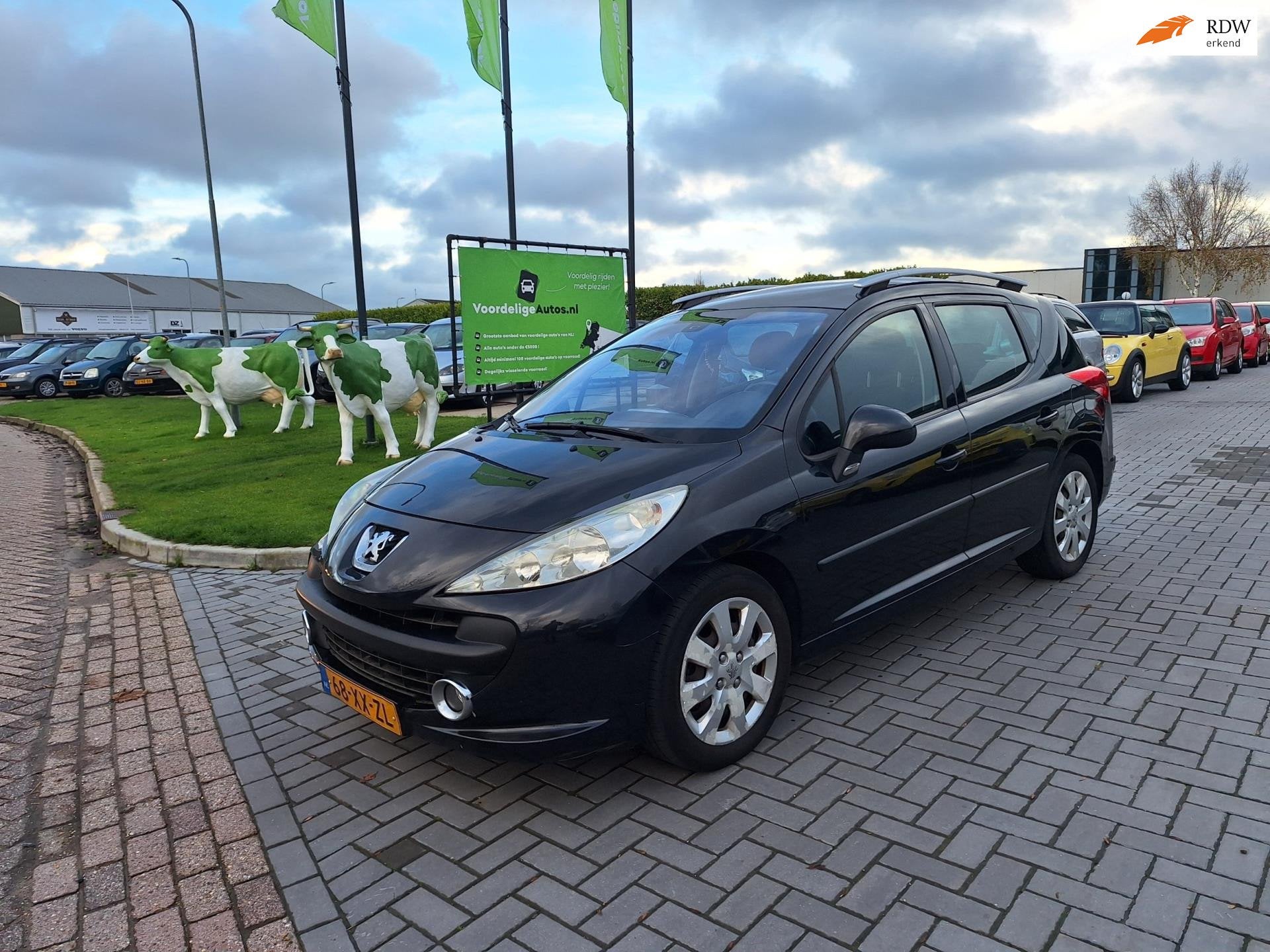 Peugeot 207 SW 1.6 VTi XS / AUTOMAAT / APK november 2026, Gebruikt, 4 cilinders, Zwart, Euro 4