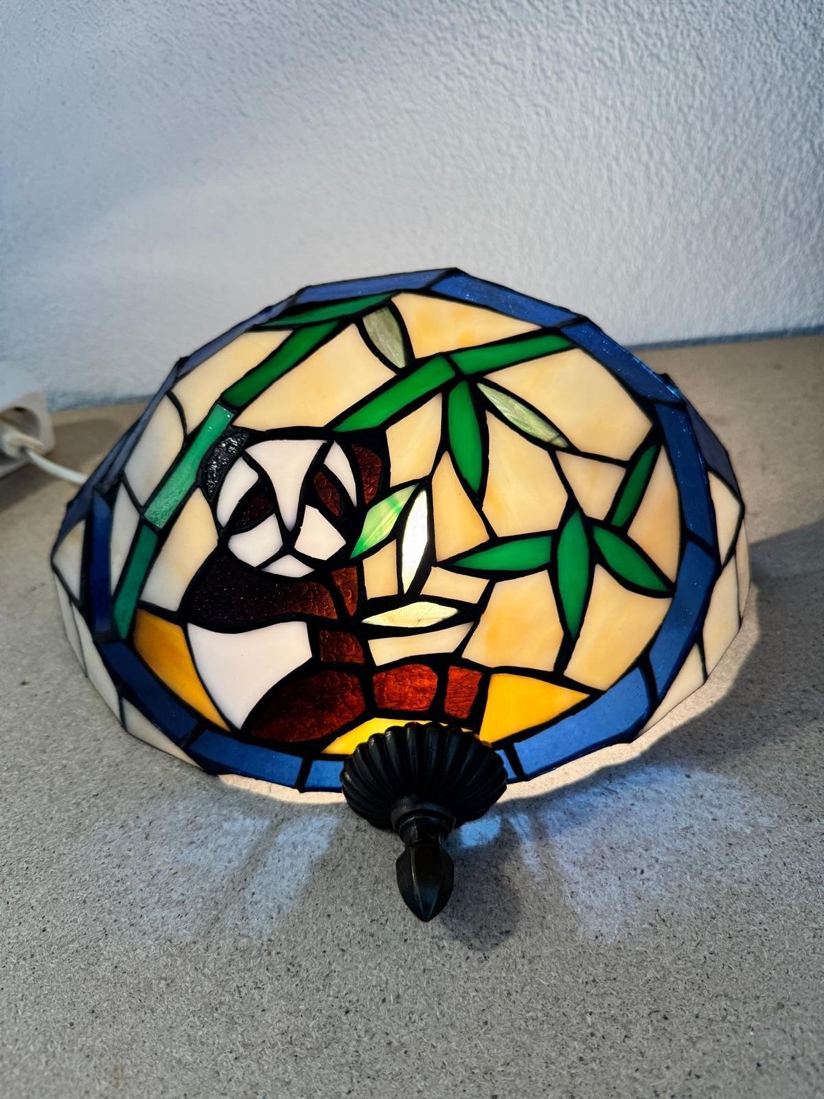 Tiffany wandlamp glas in lood, Antiek en Kunst, Antiek | Lampen, Ophalen of Verzenden
