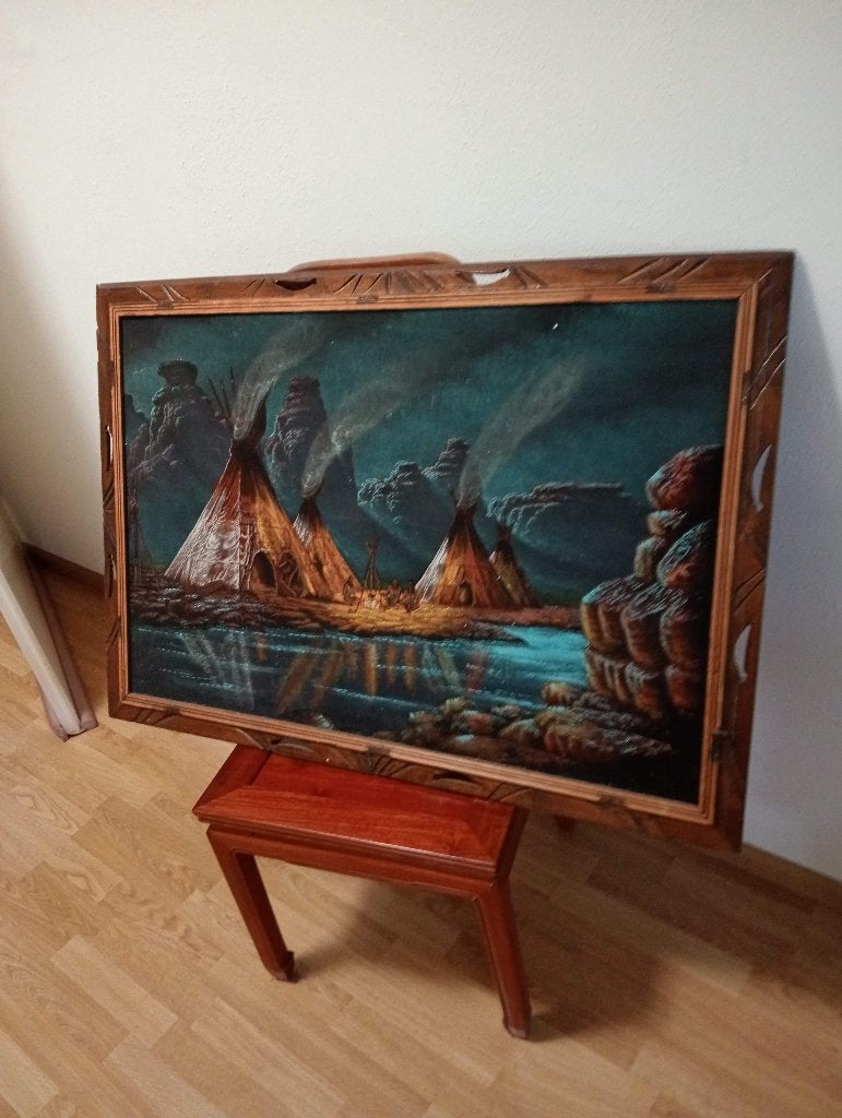 schilderij, Antiek en Kunst, Ophalen, Doek, Realistisch, Print