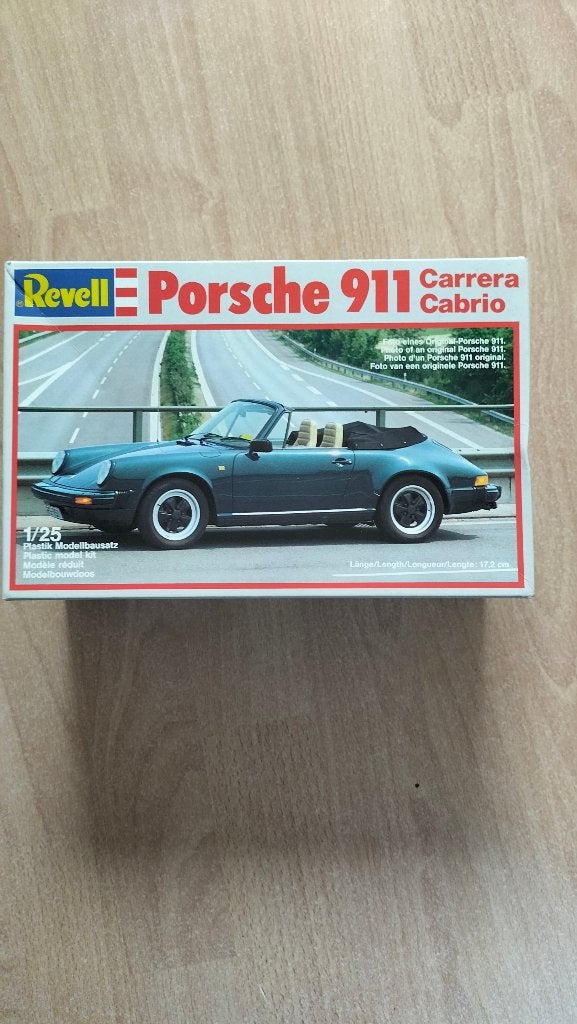 Revell Porsche 911 Carrera cabrio   1:25, Ophalen, 1:50 of kleiner, Nieuw, Italeri