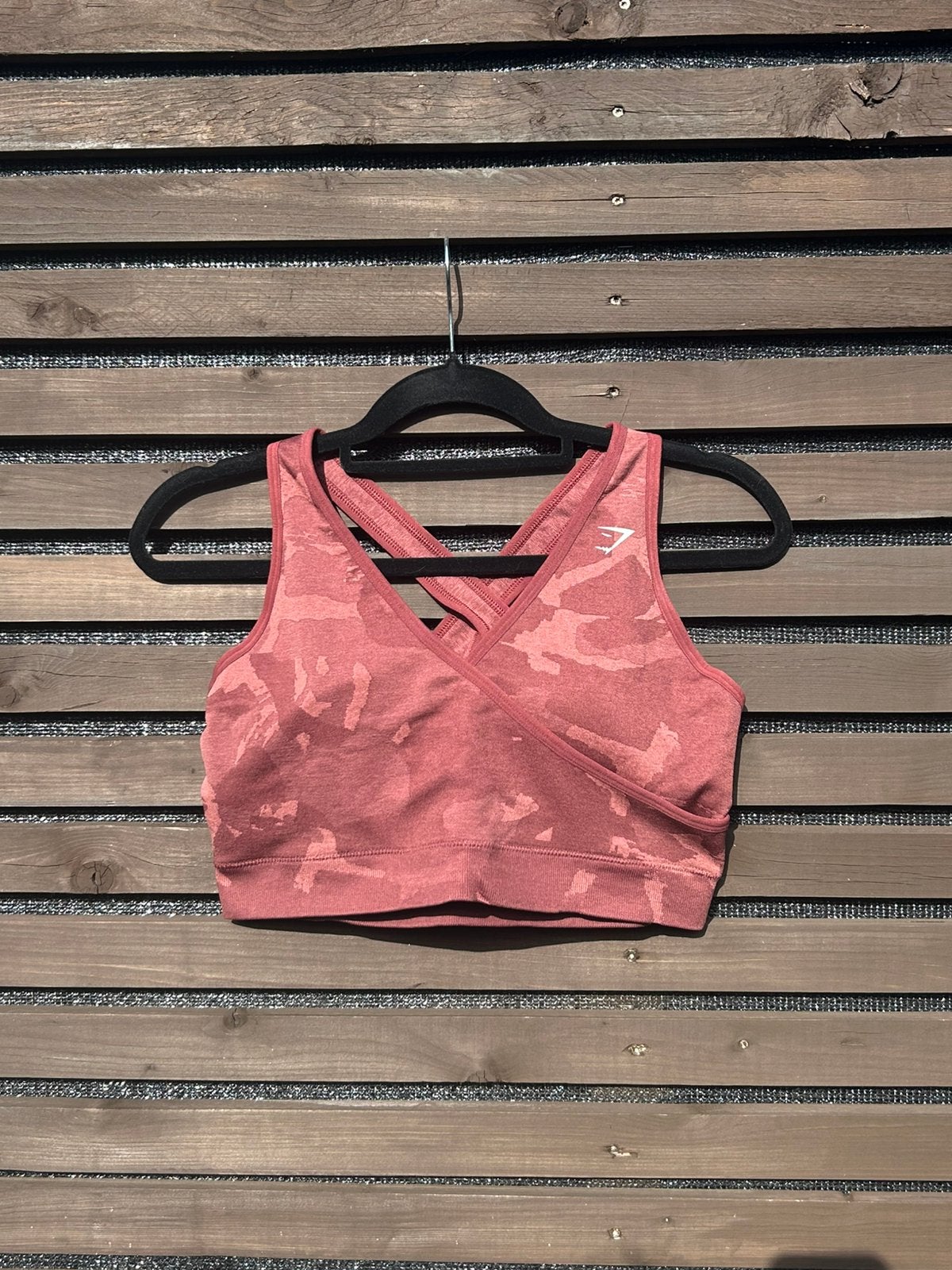 Gymshark roze camo cross back sport bh maat XL – ongedragen, Kleding | Dames, Maat 46/48 (XL) of groter, Ophalen of Verzenden