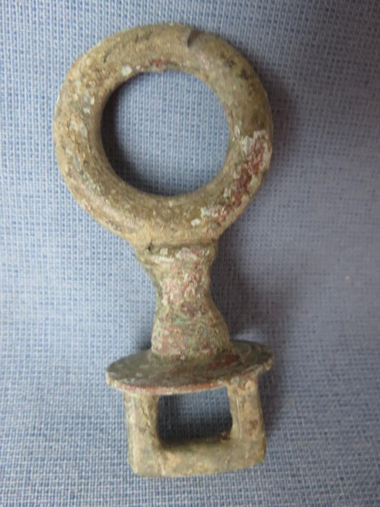 Romeinse rijk - leidsel in brons - 2e- eeuw - bodemvondst, Ophalen of Verzenden, Brons