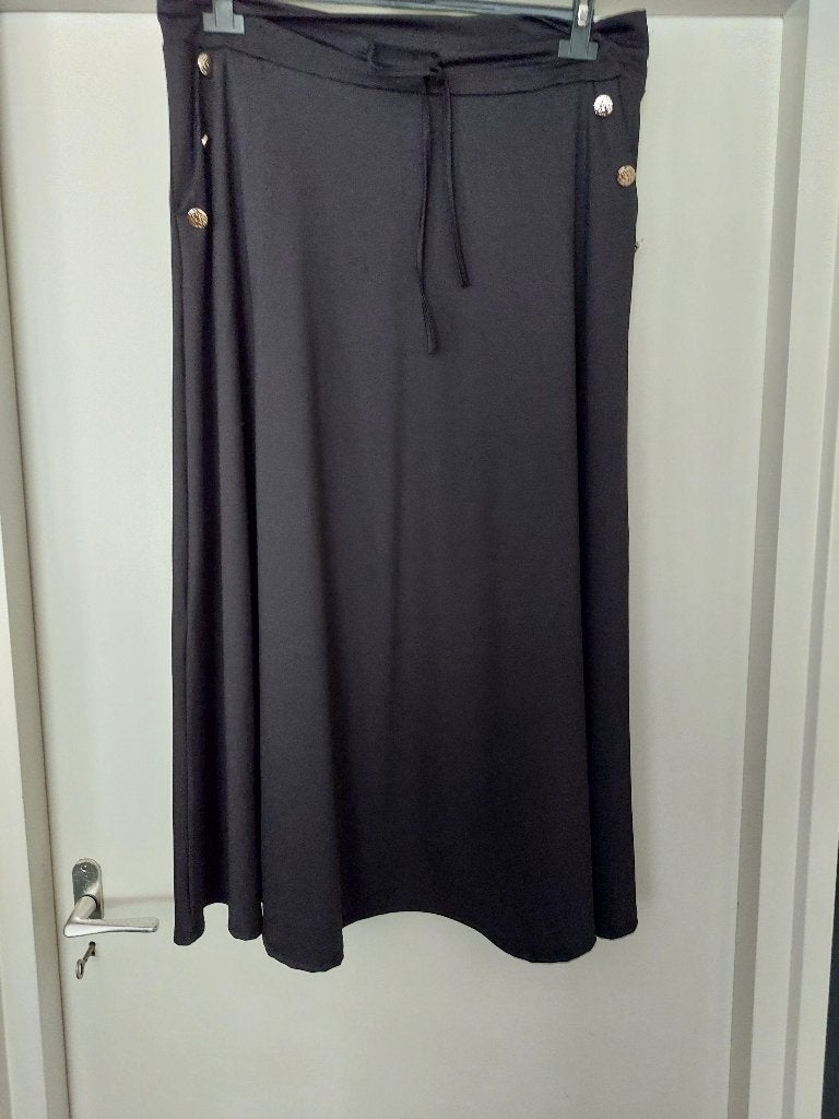 Zwarte travelrok Liz XXL, Zwart, Maat 46/48 (XL) of groter, Nieuw, Ophalen of Verzenden