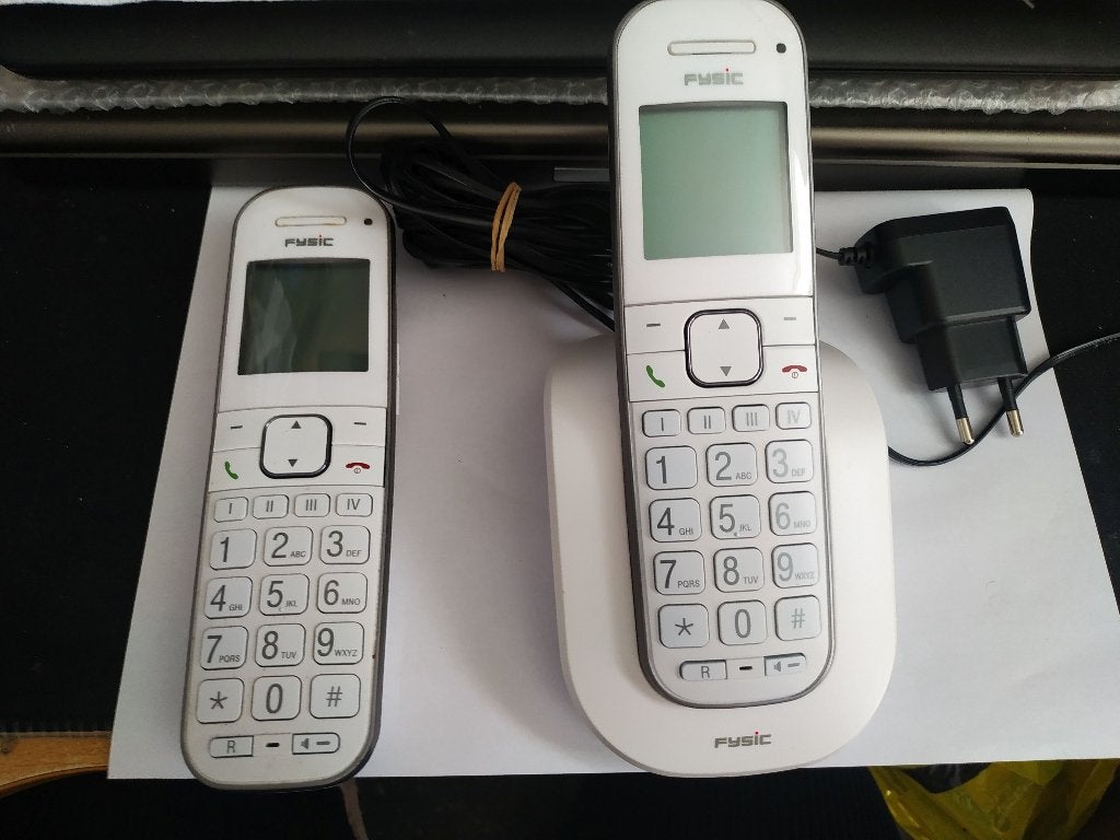 FYSIC FX-9000 DUO Senioren DECT telefoon, Telecommunicatie, Ophalen of Verzenden, Gebruikt, 2 handsets
