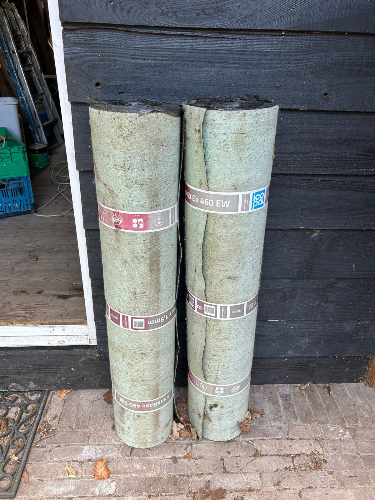 Onderdak leer (bitumen), Ophalen, Overige materialen, Zwart, Nieuw