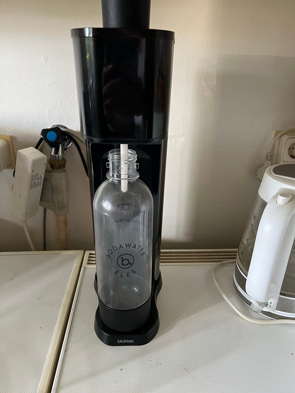 Blokker Sodawater Maker met Fles, Ophalen, Zo goed als nieuw