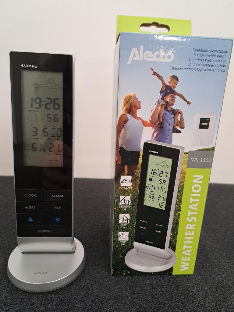 alecto weerstation, Ophalen of Verzenden, Zo goed als nieuw, Weerstation