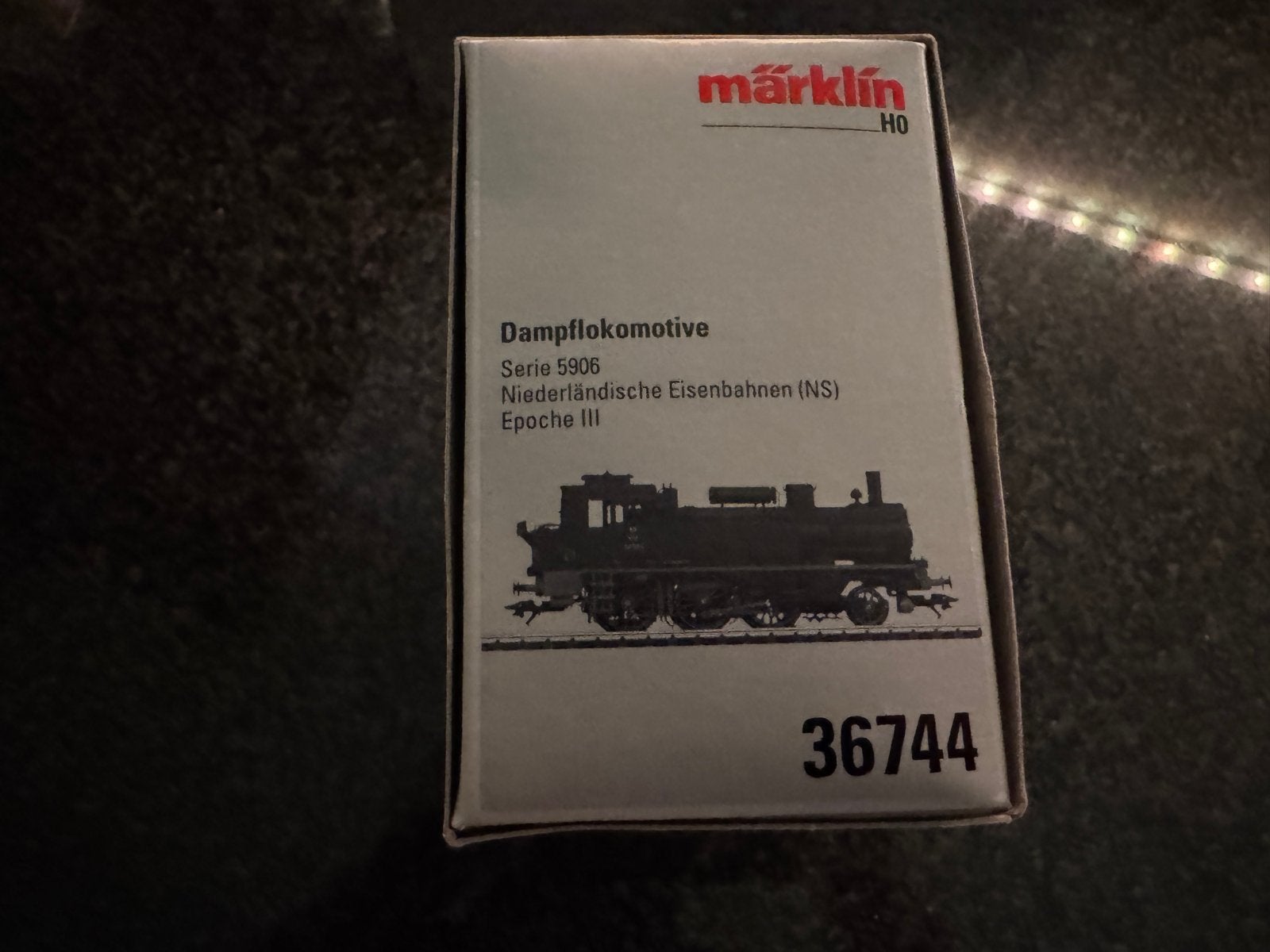 Märklin H0 digitale Stoomlocomotief NS Serie 5906 (36744), Wisselstroom, Locomotief, Nieuw, Ophalen of Verzenden