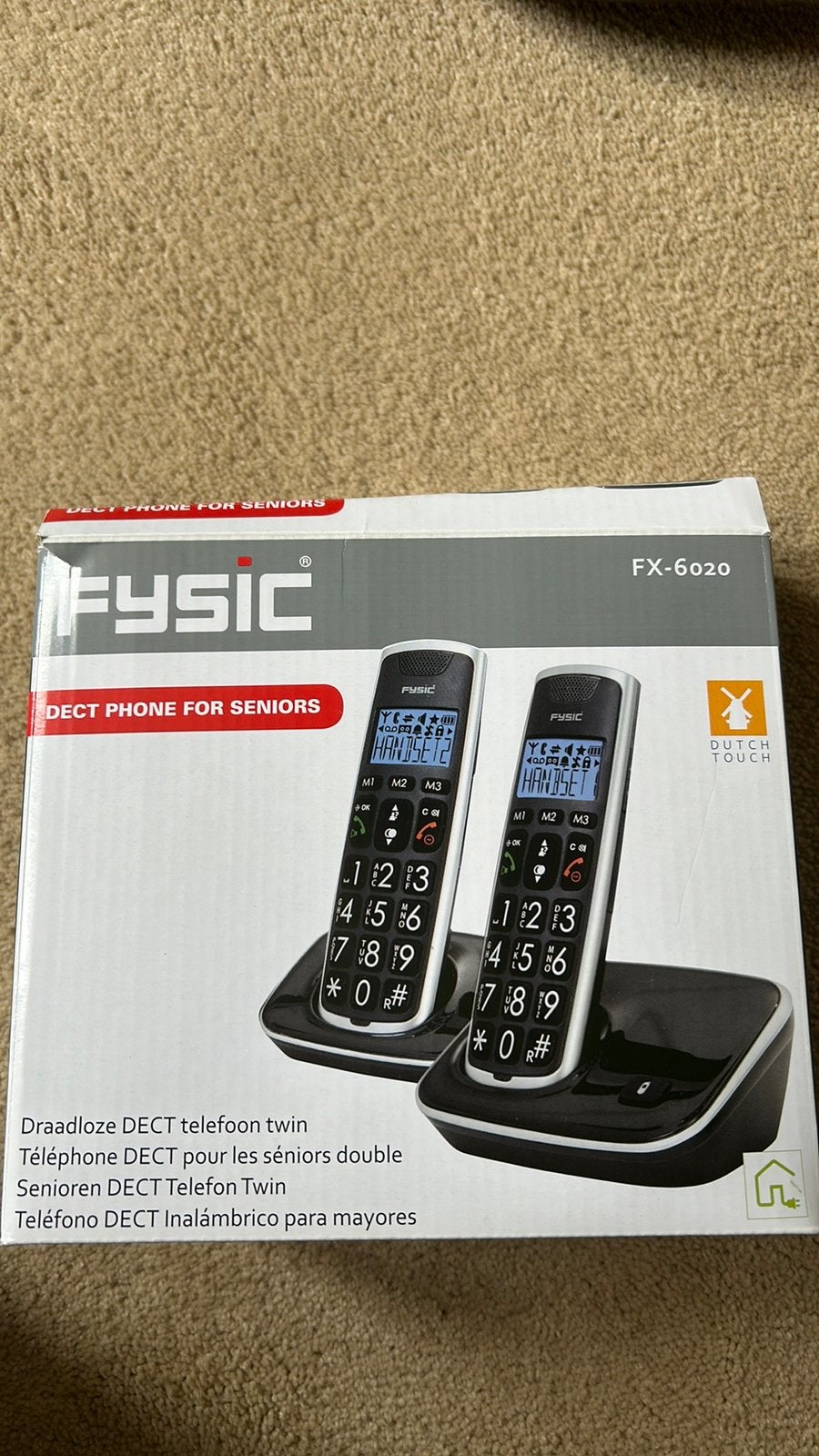 Fysic dect phone for seniors FX-6020 Nieuw, Ophalen of Verzenden, Nieuw, 2 handsets