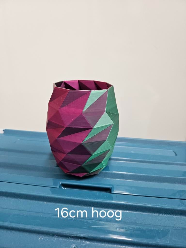 Waterdichte 3d vaas 16cm, Kunststof, Overige kleuren, Nieuw, Ophalen of Verzenden