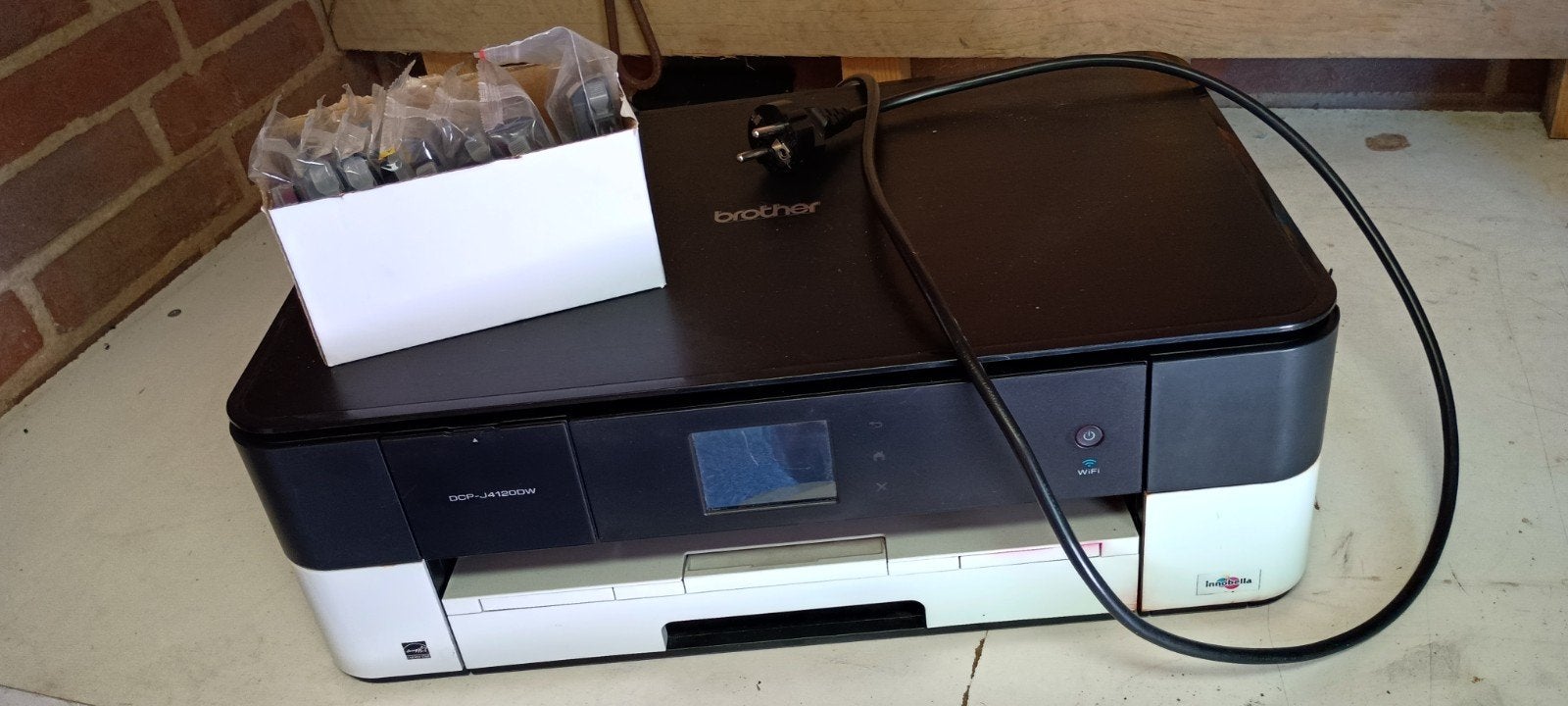Brother DCP-J4120DW All-in-One Printer met extra inkt, Computers en Software, Ophalen, Kleur printen, Gebruikt, Inkjetprinter