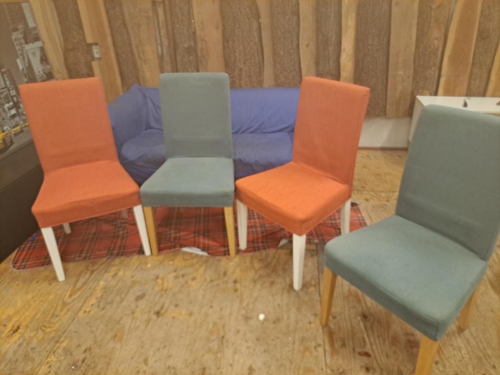 Ikea stoelen, Huis en Inrichting, Stoelen, Ophalen, Gebruikt, Overige kleuren, Vier
