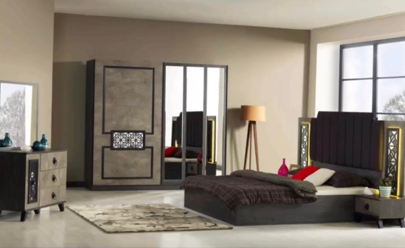 Complete slaapkamerset - Modern design, Huis en Inrichting, Ophalen, Zo goed als nieuw, Tweepersoons