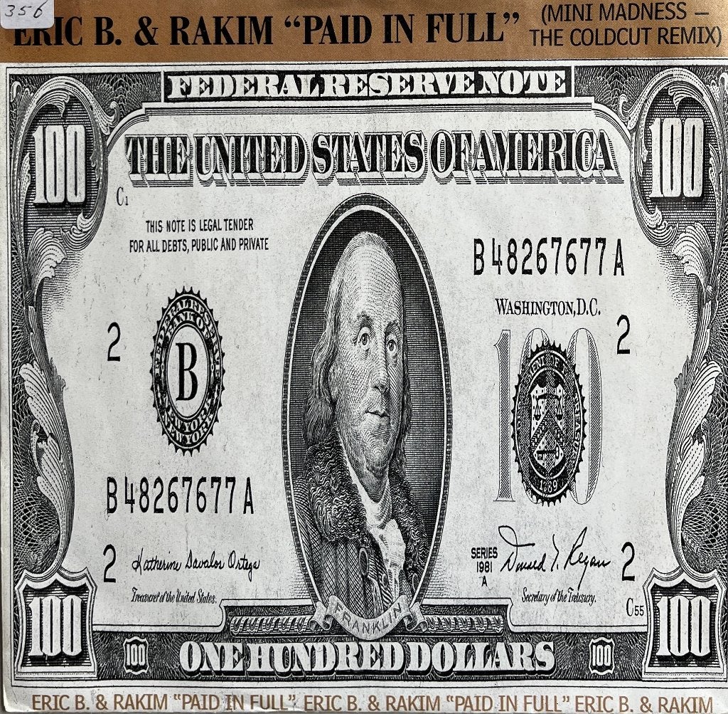 Eric B. & Rakim - Paid in full (Mini madness-Coldcut remix), Cd's en Dvd's, Vinyl Singles, Gebruikt, Ophalen of Verzenden