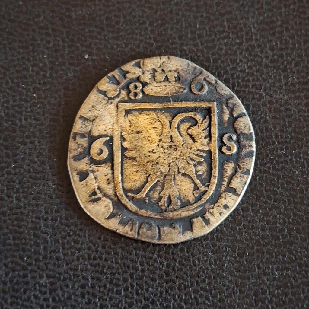 Nijmegen 1686 rijderschelling 6 stuiver zilver provinciaal, Postzegels en Munten, Munten | Nederland, Vóór koninkrijk, Zilver