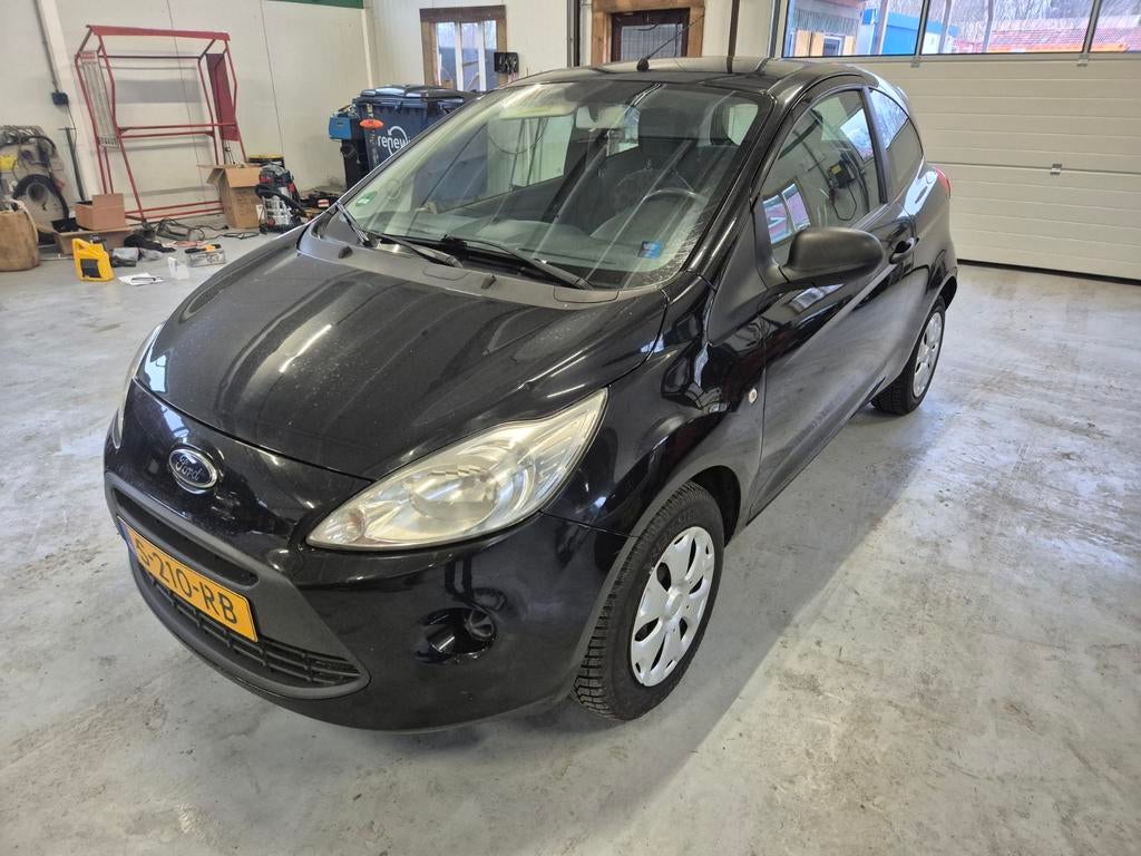 Ford Ka 1.2 51KW 2009 Zwart, Auto's, Ford, Voorwielaandrijving, 1242 cc, 4 cilinders, 4 stoelen