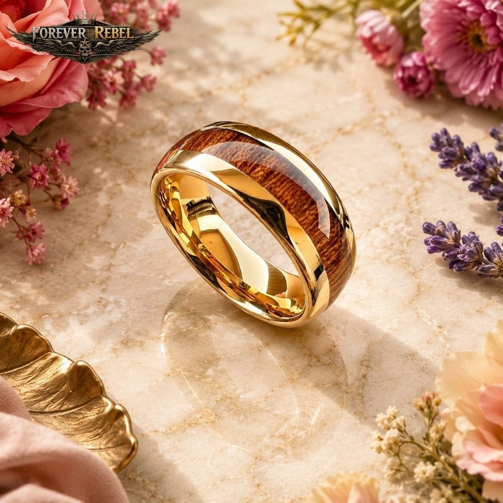 Wolfraam Trouwringen - Goldwood Vow - Diverse Maten, Verzenden, 19 tot 20, Dame of Heer, Goud