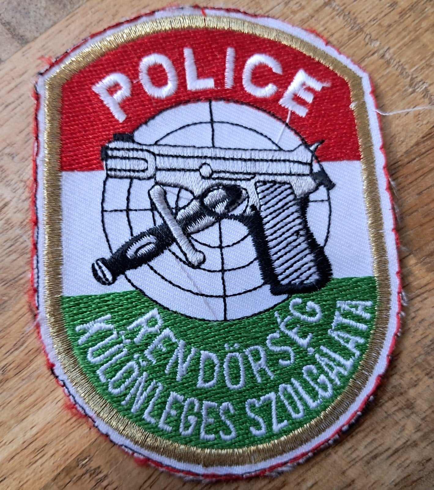 Patch arrestatieteam Hongarije, Ophalen of Verzenden, Nederland, Embleem of Badge