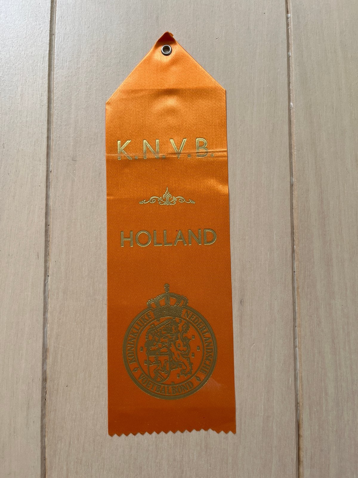 KNVB Holland Oranje Lintje Voetbal Fan Item, Verzamelen, Ophalen of Verzenden, Gebruikt, Overige sporten, Overige typen
