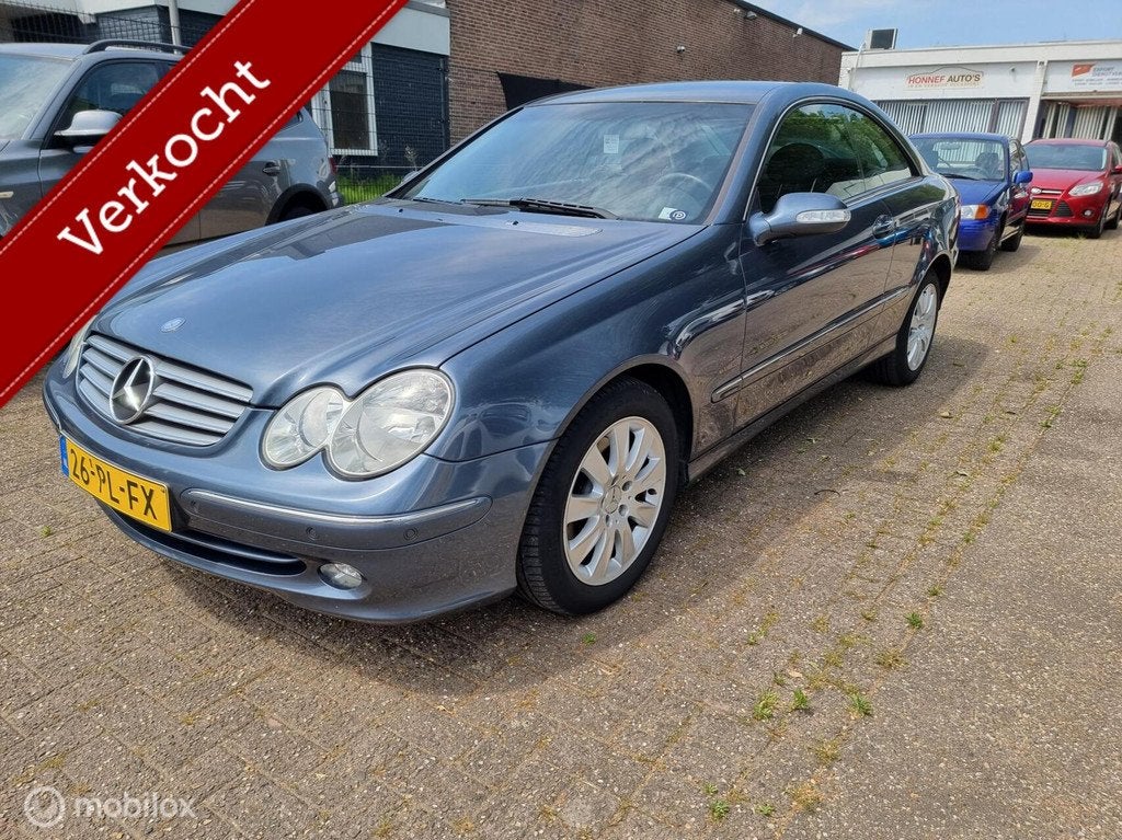 Mercedes CLK-klasse Coupé 240 Avantgarde Automaat., Automaat, Gebruikt, 2597 cc, Bedrijf