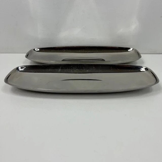 2x Alfra Alessi mandjes - 18/10 stainless steel -rechthoekig, Overige materialen, Gebruikt, Schaal, Ophalen of Verzenden
