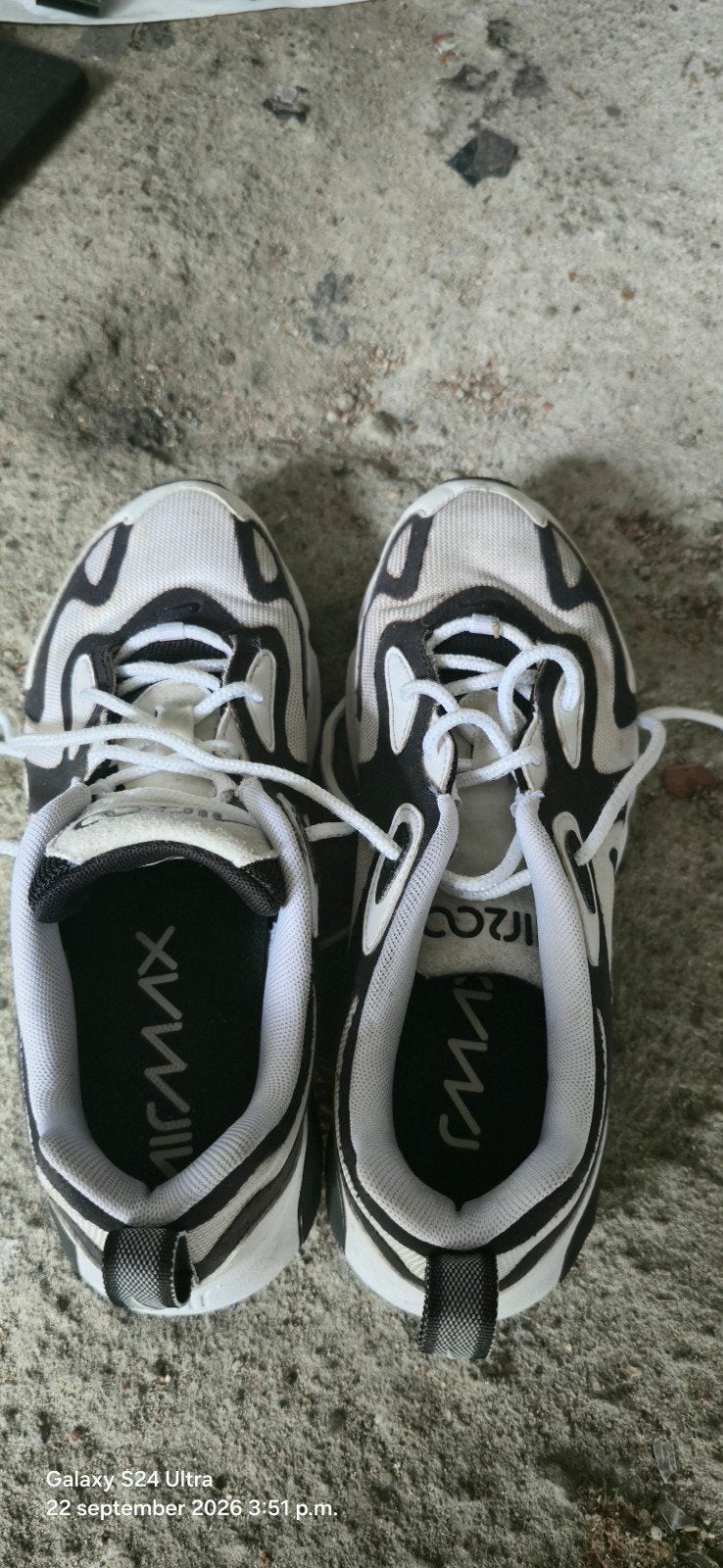 Nike Air Max 200 sneakers - Zwart/Wit - Maat 40, Zwart, Nike, Ophalen of Verzenden, Sneakers of Gympen