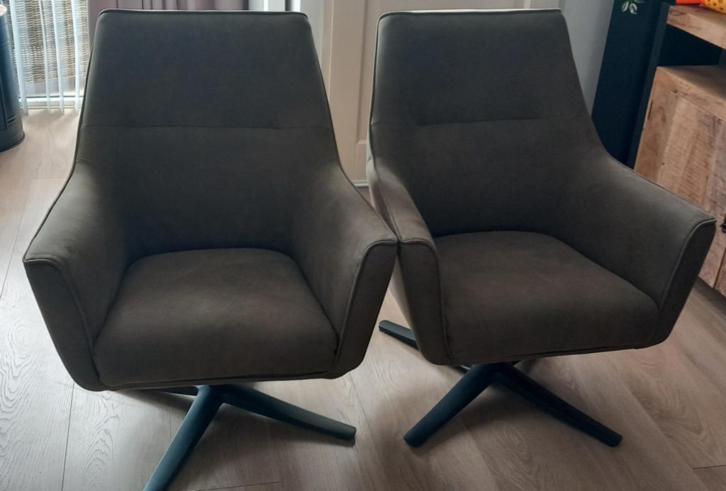 Draaistoelen. Groen.2 voor 1 prijs., Huis en Inrichting, Ophalen, Eenpersoons, Zo goed als nieuw, Modern