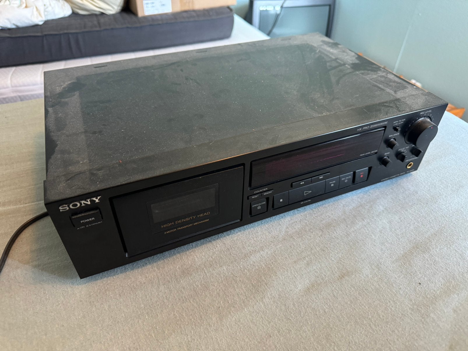 Sony Cassettedeck TC-K470 - Werkt soms wel, soms niet, Audio, Tv en Foto, Cassettedecks, Ophalen of Verzenden, Enkel, Sony