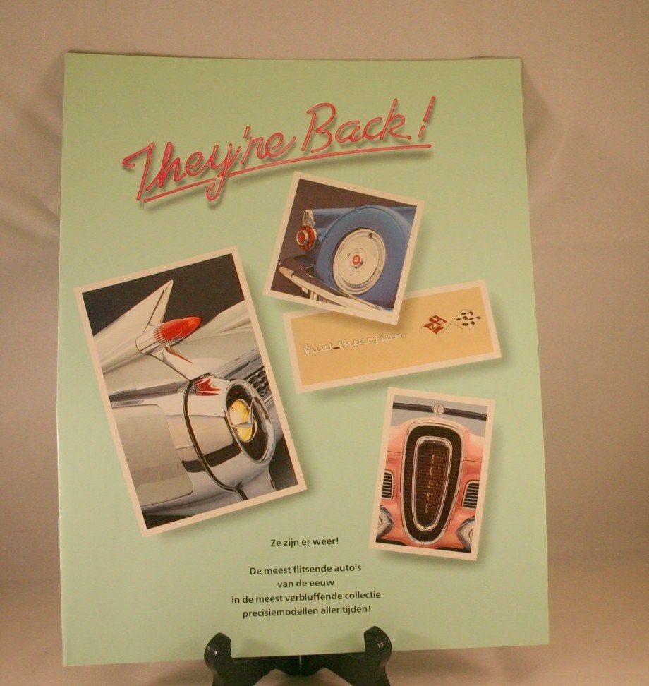 2 Folders Franklin Mint 1:43 The Classic Cars of the Fifties, Verzenden, Nieuw, Overige typen, Overige merken