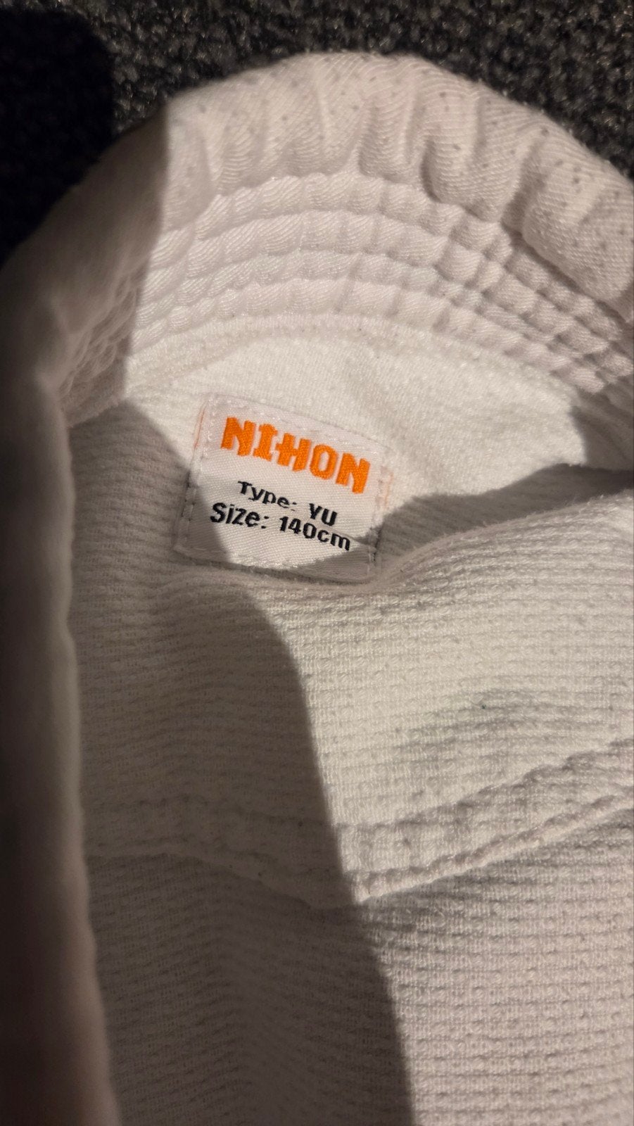 Judo pak Nihon Sport maat 140, Ophalen of Verzenden, Zo goed als nieuw, Judo, Vechtsportpak