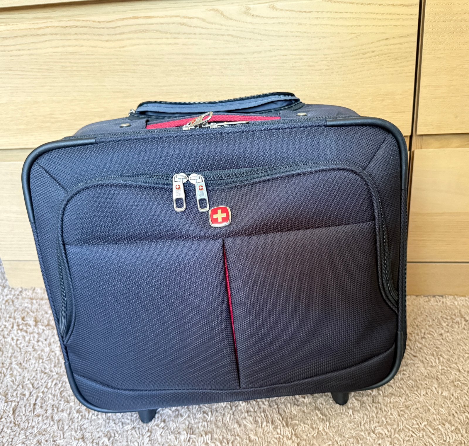 Originele Wenger trolley, Wieltjes, 30 cm of meer, Blauw, Minder dan 35 cm